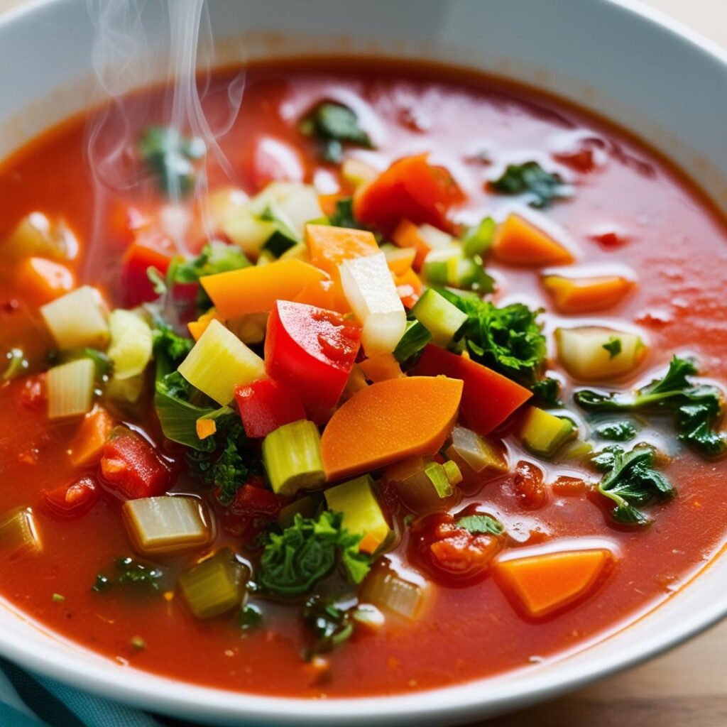 vegetable soup with tomato juice recipe